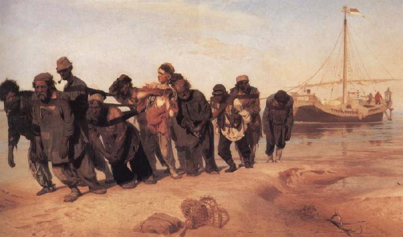 llya Yefimovich Repin Barge Haulers on the Volga oil painting picture